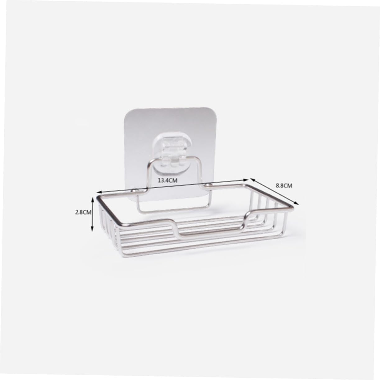 GLEAVI Wall Mount Soap Holder Adhesive Stainless Steel Dish for Bathroom Kitchen