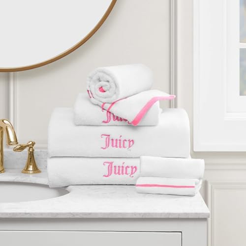 Juicy Couture Neon Border Bath Towel Set 6-Piece 1