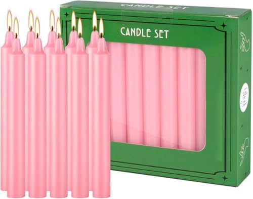 YOROXRG Set of 40 Pink Spell Chime Candles