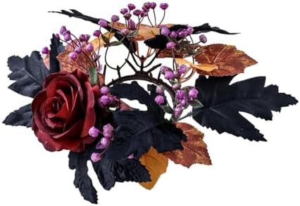 VIVIANYO HD Halloween Candle Wreath Red