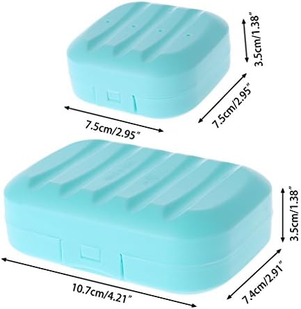 ZHORCIN Bathroom Soap Dish Plate Holder for Home Travel Hiking Camping
