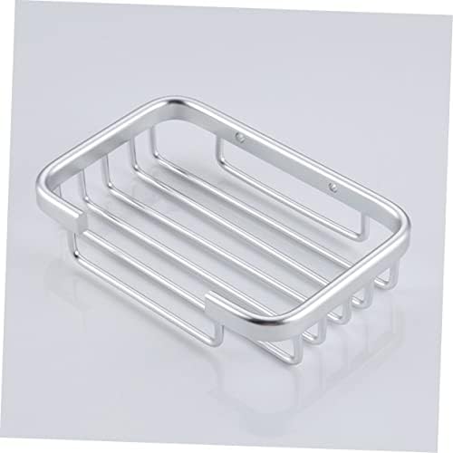 MAGICLULU Aluminium Soap Dish Holder with Drain Silver Finish