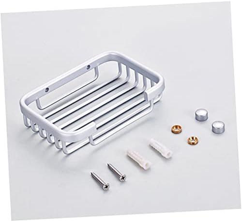 Wall Mount Soap Holder Brushed Aluminum Bath Organizer