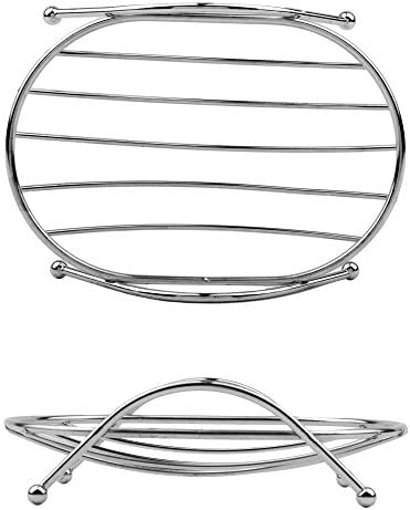 OFXDD Wire Soap Dish Holder Stainless Steel Bathroom Kitchen Holder