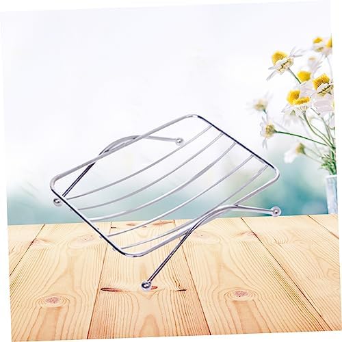 WOONEKY Square Stainless Soap Dish Holder Wall Mount Kitchen Sink Organizer