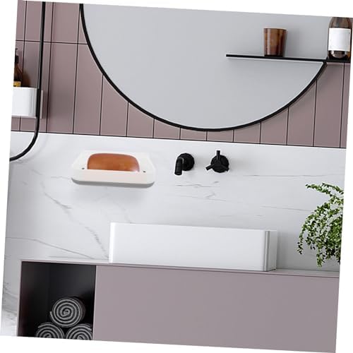 LIFKICH 1Set Absorbent Soap Dish Wall-Mounted Holder
