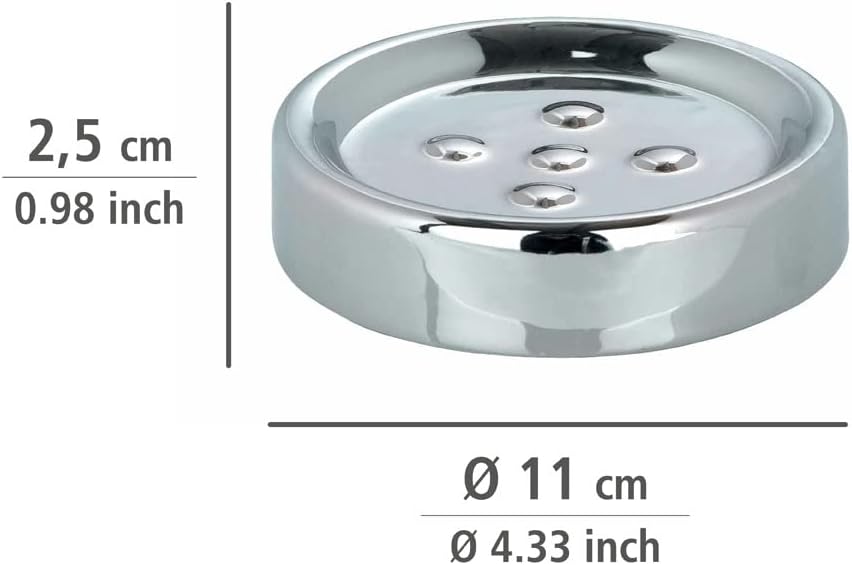 WENKO Soap Dish Polaris Chrome 43x1x43 Inch