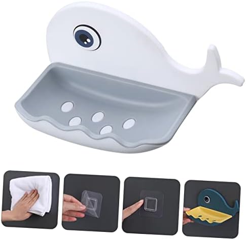 ABOOFAN Whale Shaped Wall Mounted Soap Holder