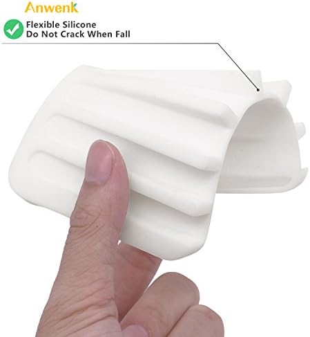 Anwenk Silicone Shower Soap Dish - Flexible Waterfall Drainage 1 Pack