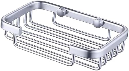 GLEAVI Aluminium Soap Holder Silver Drain Soap Dish