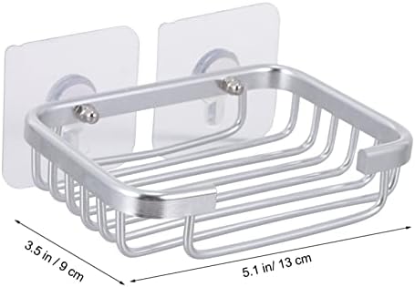 Yardenfun Self Draining Aluminum Soap Dish Holder for Bathroom