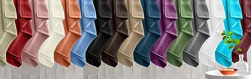 DAN RIVER 100 Cotton Bath Towels 27x54 Red 550 GSM 4-Pack