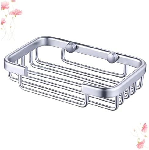 MAGICLULU Aluminium Soap Dish Holder with Drain Silver Finish