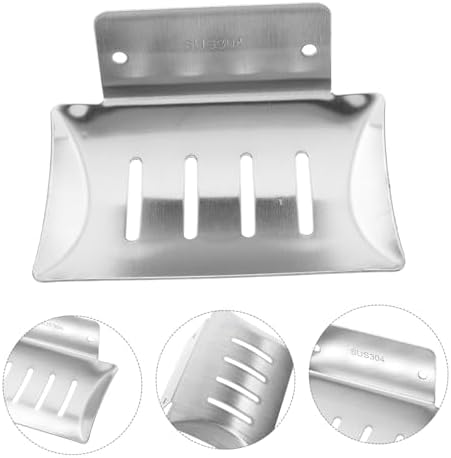 COSMEVIVI Punch Design Soap Dish Holder No Drilling