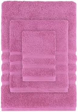 Rosyn Home Hotel Spa Quality 6 Piece Bath Towel Set Pink 1