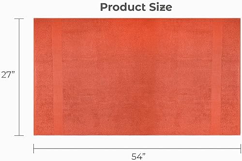 Softolle Luxury Bath Towels Set of 4 Coral