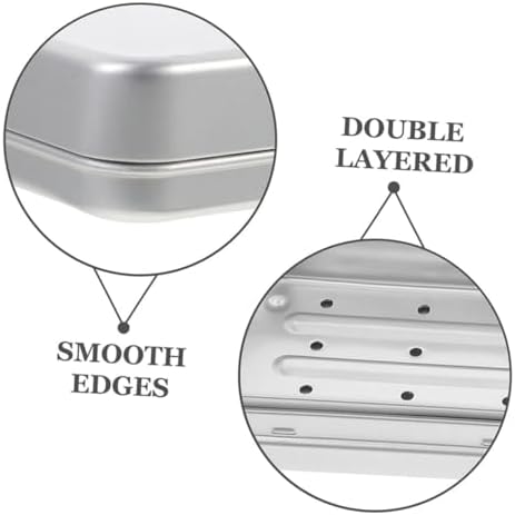 Zerodeko 2Pcs Aluminum Travel Soap Dish with Leak-Proof Lid
