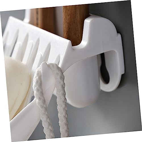 FELTECHELECTR Wall-Mounted Soap Dish Holder White for Tiles Walls Glass