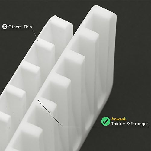 Anwenk Silicone Shower Soap Dish - Flexible Waterfall Drainage 1 Pack