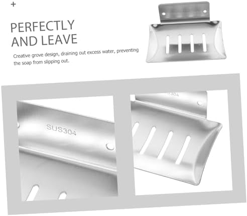 CONGARTENO Punch Wall Mount Soap Dish Silver Finish
