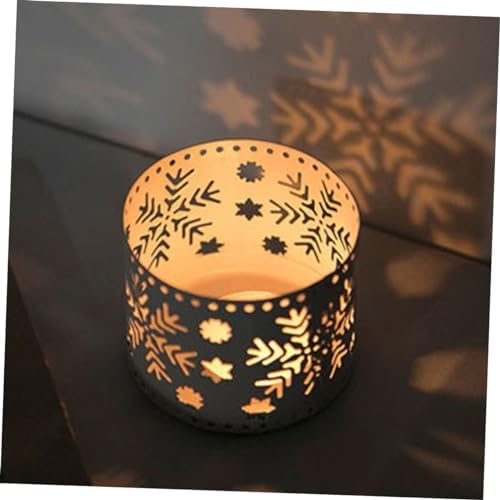 Iron Christmas Candleholder Snowflake Home Decor