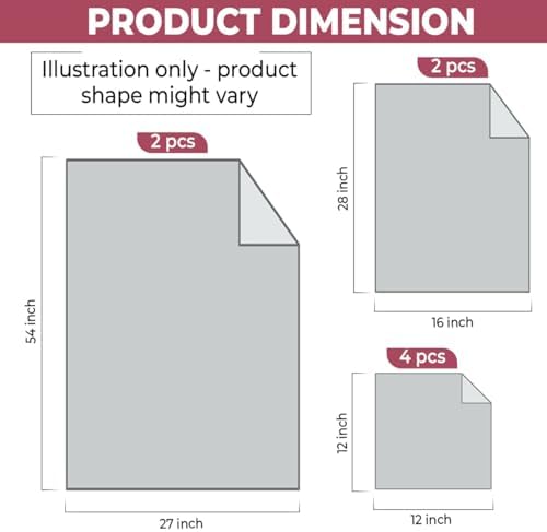 QUBA LINEN 8-Piece Towel Set Burgundy