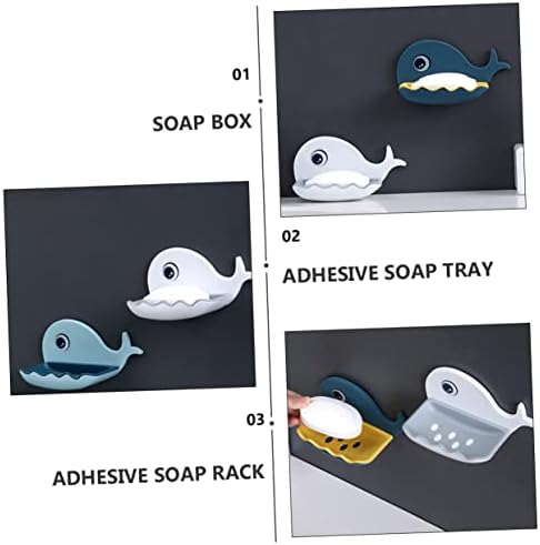 Whale Shaped Wall Mounted Soap Dish Holder 1