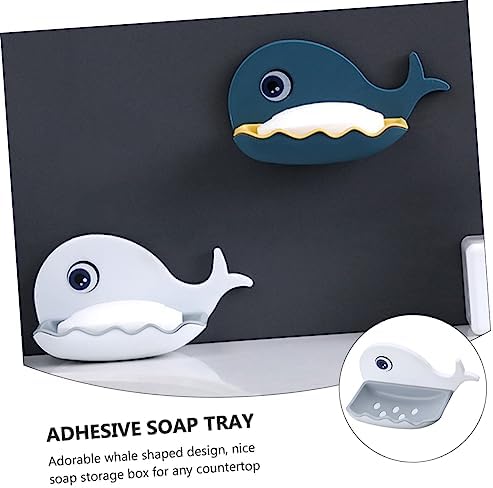 Whale Shaped Wall Mounted Soap Dish Holder 1