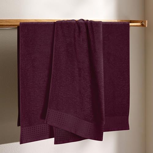 GLAMBURG Ultra Soft 4 Pack Bath Towels Set 27x54 Inches