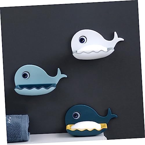 SWOOMEY Whale Shaped Soap Holder Wall Mounted Adhesive