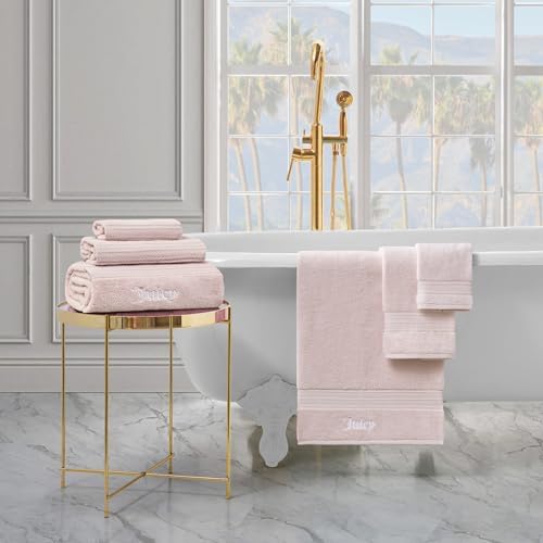 Juicy Couture Alyssa 6 Piece Bath Towel Set - Pink