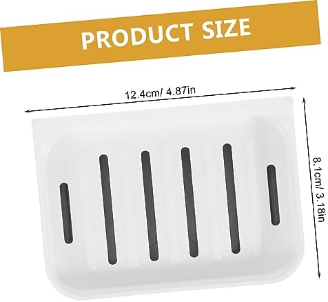 Zerodeko 1 Set Slotted Soap Holder No Drilling Bathroom Organizer 1