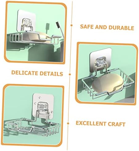Alipis Stainless Steel Wall Mount Soap Holder for Shower and Sink
