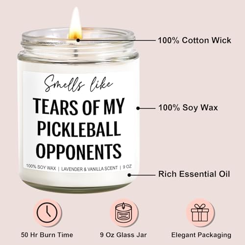 Tears of My Pickleball Opponents Candle - 9 oz 1