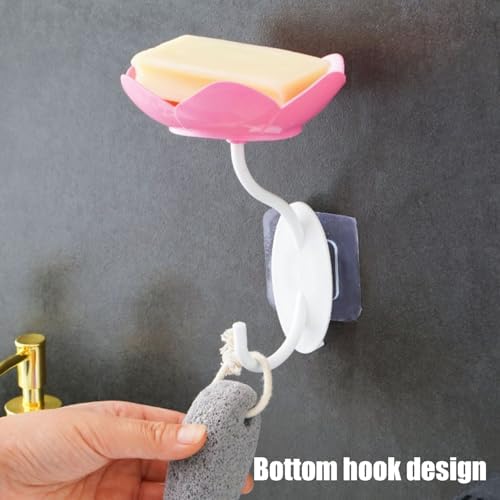 Double Layer Soap Dish with Suction Cup Holder