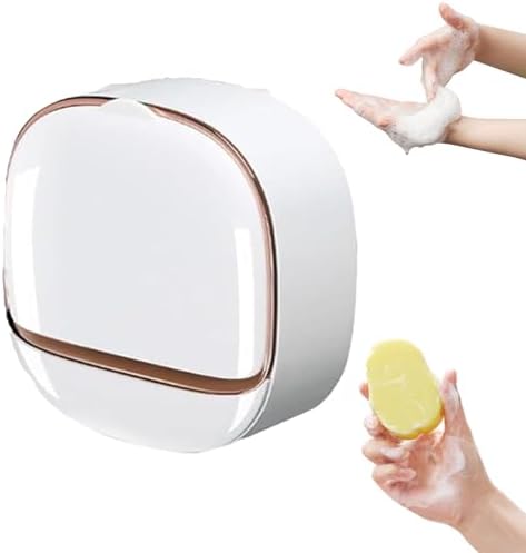 Luxury Soap Holder with Drain Tray and Flip Lid