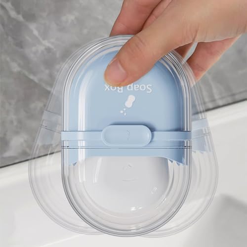 Bar Soap Travel Case with Lid and Draining Layer
