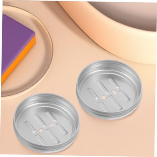 Zerodeko Round Soap Case Aluminum Soap Holder