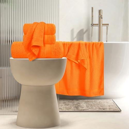 MyOwn 6 Piece Towel Set - 100 Combed Cotton Luxury Hotel Quality