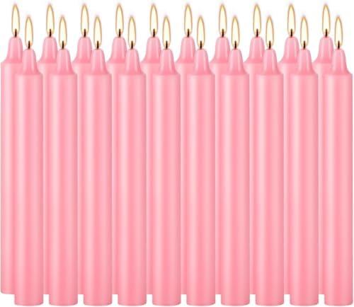 YOROXRG Set of 40 Pink Spell Chime Candles