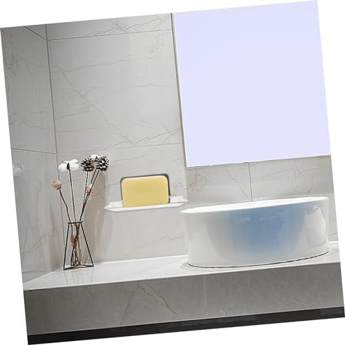Luxshiny Wall-Mounted Soap Holder with Silver Design