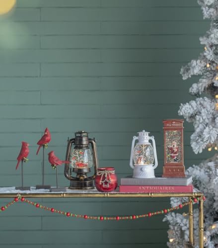 Dyncan Festive LED Christmas Lantern with Snowman Tree 1