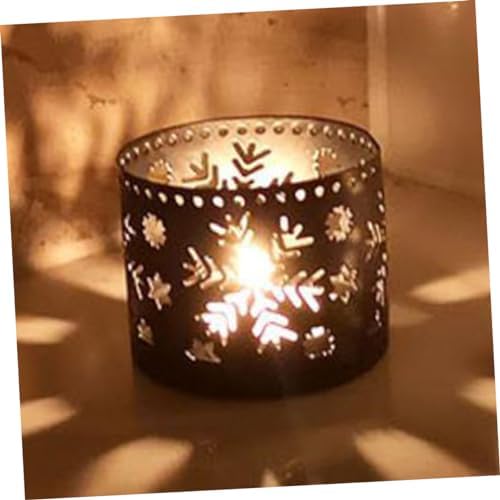Iron Christmas Candleholder Snowflake Home Decor