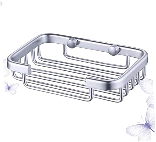 GLEAVI Aluminium Soap Holder Silver Drain Soap Dish