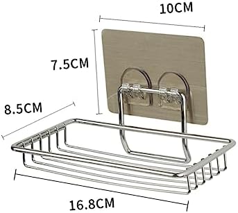 PRETYZOOM Wall Mounted Soap Holder Stainless Steel