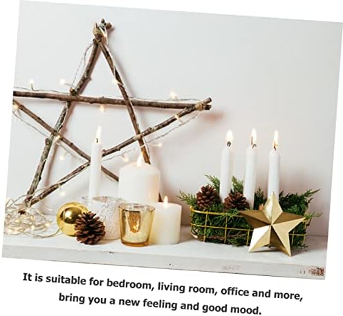 BELLIFFY 70pc Star Shaped Candle Jars with Wicks and Holders