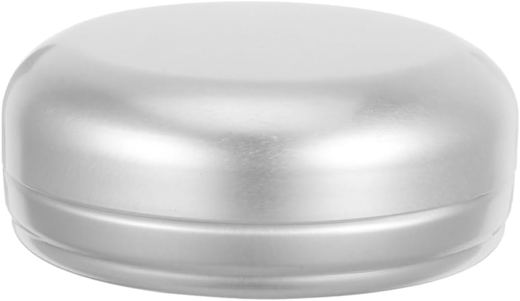 ABOOFAN Travel Round Aluminum Soap Holder Leakproof