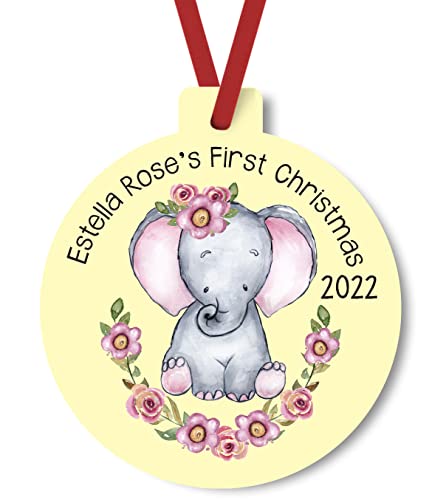 Babys First Christmas 2022 Personalized Ornament