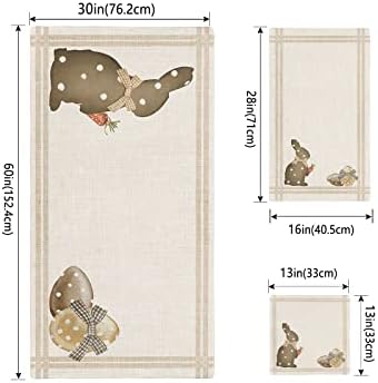 Boanket Easter 3 Piece Towel Set with Bunny Design 1