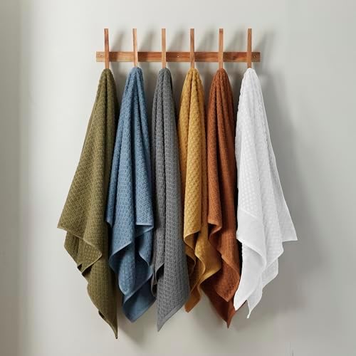 Great Bay Home Yellow Bath Towels 4 Pack - 54x27 Absorbent Towels